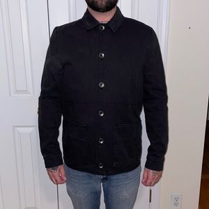 New black denim jacket